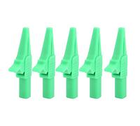 J.60039 Clips de prueba aislados 5pcs | CAT II 1000V / 32A con enchufe de 4 mm | Cuesta de prueba de prueba multifunción para instrumentos electrónicos/baterías de automóvil / (Green)