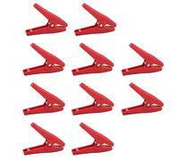 J.60058 Pinzas de prueba eléctrica aisladas, pinza cargadora de baterías para automóvil, coche y barco, clip de prueba de seguridad de 1000 V/30 A con mordaza de 26 mm, fabricado (Roja)