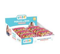 J.A.D.E - Paquete de 12 Estuches de 400 Perlas - Pasatiempo Creativo - 105722PA - Madera FSC - Actividades Manuales - Set - Adultos - Niños - Regalos - Ecológico - Desde 4 años