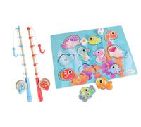 J.A.D.E - Pesca con Línea - Juego de Habilidad - 040482A - Madera - Niño - Regalo - Cumpleaños - Magnético - Pesca con Imán - Juego Montessori - Coordinación - Diseño Francés - A Partir de 3 años