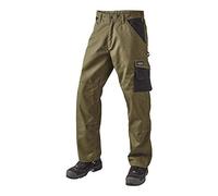 J.A.K. 920635080 Serie 9206 - Pantalones (65% poliéster, 35% algodón, talla 32/32), color negro y verde militar