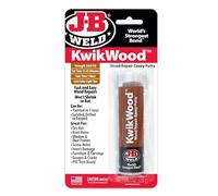 J-B Weld 8257UK KwikWood - Masilla epoxi - 57 gramos - Fuerza 900 PSI - 1 hora de tiempo de curado - Bronceado
