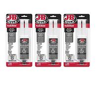 J-B Weld KwikWeld 50176 - Jeringas epoxi reforzadas de acero (25 ml, 3 unidades), color gris oscuro