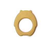J.Børn Mordedor de oso calmante | Silicona de grado alimenticio | 100% libre de BPA, PVC y ftalatos | A partir de 3 meses (mostaza)
