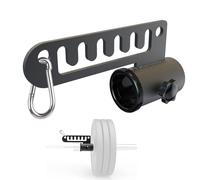 J Bryant Accesorio para sentadillas y minas terrestres para barra de pesas de 50 mm, ranura deslizante para mosquetón, inserto antiarañazos, equipo de entrenamiento de fuerza resistente en el gimnasio