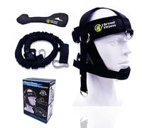 J Bryant Arnés de cuello ajustable para levantamiento de pesas con bandas de tubo de resistencia y anclaje de puerta para equipo de ejercicio de entrenamiento de fuerza del cuello