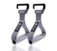 J Bryant Banda de resistencia de fitness de metal resistente con asas de gimnasio de acero inoxidable, gancho de tamaño grande para dominadas anchas y banda de resistencia, entrenamiento en casa,