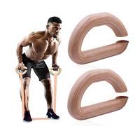 J Bryant Bandas de resistencia de madera resistentes, asas de ejercicio versátiles con agarres antideslizantes para gimnasio en casa, pilates, entrenamiento de fuerza y entrenamientos de cuerpo