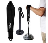 J Bryant Correa de entrenamiento de lucha libre para brazo, agarre de mano, antebrazo, equipo de ejercicio, fortalecedor y entrenador de potencia para máquina de cable