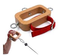 J Bryant Entrenador de lucha libre de brazos de madera de haya, mango ajustable para entrenamiento de muñeca y antebrazo, entrenador de pronación multivector para cuerda, accesorios de entrenamiento
