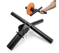 J Bryant Forearm and Wrist Strengthener, Adjustable 3-Level Leverage Wrist Roller Bar for Arm training, Heavy Duty Carbon Steel Grip Strength Trainer with Knurled Handles, Fits 2 Inch Weight Plates
