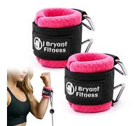 J Bryant Muñequeras de forro polar suave con doble anillo triangular, 10 mm de grosor, acolchadas, para soporte de muñeca, entrenamiento de fuerza y levantamiento de pesas