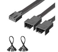 J&D 2 Paquetes PWM - Cable Divisor de 2 Ventiladores - 15cm