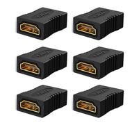 J&D 8K HDMI Coupler, 8K@60Hz/4K@120Hz Hembra a Hembra Conector HDMI Extender, Soporte 3D, HDR, HDCP, ARC, Compatible con DVD, BLU-Ray, TV, Ordenador portátil, PC, Monitor, Paquete de 6