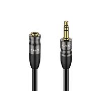 J&D Cable Alargador Jack 3.5mm Macho a Hembra, Cable Extensión Audio Jack AUX 3.5mm Compatible con Auriculares Altavoces TV PC PS4/5 iPod MP3 Player Laptop, 1,8 Metros