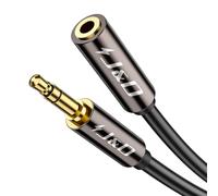 J&D Cable Audio alargador extensión, 0,9 Metros - Jack Audio Estéreo 3,5 mm Macho a Hembra Compatible con Auriculares, Micrófono, Altavoz, Laptop, MP3 Player