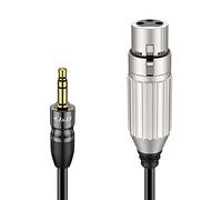 J&D Cable de Micrófono Equilibrado 3,5 mm TRS a XLR, Adaptador Macho TRS 1/8" a XLR Hembra, Compatible con Computadoras, Altavoces, Micrófonos, Cámaras, 2,7 Metros