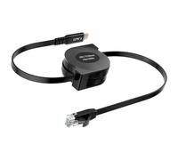 J&D Cable USB C a Ethernet Retráctil, Tipo C a RJ45 Gigabit CAT6 Cable de Red LAN Compatible con iPad Pro, MacBook Pro/Air, Compatible con iPhone 15/16/17 Serie, Galaxy S25, Portátiles Windows, 1.8 m