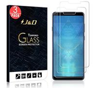 J&D Compatible para Samsung Galaxy A9 2018 Protector de Pantalla, 3 Paquetes [Vidrio Templado] [NO Cobertura Completa] Cristal Templado Protector de Pantalla para Galaxy A9 (Release in 2018)