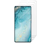 J&D Compatible para Xiaomi Redmi Note 13 5G Protector de Pantalla, 4 Paquetes No Cobertura Completa Escudo de Película Transparente HD Protector de Pantalla para Xiaomi Redmi Note 13 4G
