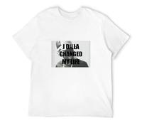 J Dilla Changed My Life Hip Hop Men's T-Shirt Unisex White Cotton Hip Hop Print tee Shirts XL