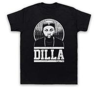J Dilla Hip Hop T-Shirt Graphic Top Printed Black S