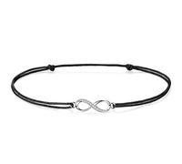 J.Endéar Tobillera Infinito Para Mujeres Niñas 925 Cuerda de Plata Esterlina Tobillera Hecha a Mano Amor Amistad Regalo 32cm Ajustable