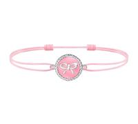 J.Endéar Tobillera Lazo para Niña Mujer, Tobillera Plata de Ley 925 Esmalte Impermeable, Boho Rosa Cordón Tobillera Ajustable, Verano Playa Joyería Original