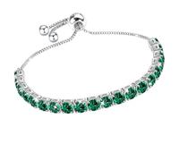 J.Fée Regalo para ella, regalo mujer, pulsera mujer plata 925 con 5A Sparkle Zircone pulsera tenis pulseras plata pulseras mujer plata joyas mujer regalos mujer para mamá ella, 3 to 9 inches, Plata