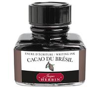 J.Herbin 13045T - Un Bote de Tinta para Plumas Estilográficas y Rollerball, 30 ml, (Cacao de Brasil) Cacao de Brésil
