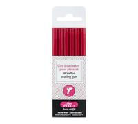 J. Herbin 35812t de cera, caja con 6 asas Hobby para pistola, blanda, color turquesa, color rosso 15.40 x 4.50 x 1