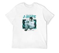 J-Hope Jack In The Box Men's T-Shirt Unisex White Cotton Print tee Shirts M