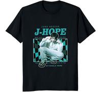 J-Hope Jack in The Box T Shirt Short Sleeve 100% Cotton Pop Singer T Shirt Round Neck Tops PlSize Black