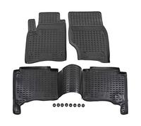 J&J AUTOMOTIVE | 3D Alfombrillas para Coche de Goma TPE a Medida para Touareg/Porsche Cayenne 2002-2010, Con Borde Alto, Negro, Antideslizante, Inodoro