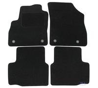 J&J Automotive | Alfombra de Suelo Negra de Terciopelo a Medida para Astra K Desde 2015, Base Antideslizante, Reforzada en la Zona del Pedal