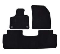 J&J Automotive | Alfombra de Suelo Negro Terciopelo a Medida para 5008 Desde 2017, Base Antideslizante, Reforzada en la Zona del Pedal