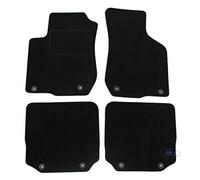 J&J AUTOMOTIVE | Alfombra de Suelo Negro Terciopelo a Medida para A3 8L 1996-2003, Ajuste preciso, Base Antideslizante, Reforzada en la Zona del Pedal