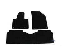 J&J Automotive | Alfombra de Suelo Negro Terciopelo a Medida para C5 2008-2017, Ajuste preciso, Base Antideslizante, Reforzada en la Zona del Pedal