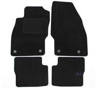 J&J Automotive | Alfombra de Suelo Negro Terciopelo a Medida para Corsa D, E 2006-2019, Base Antideslizante, Reforzada en la Zona del Pedal