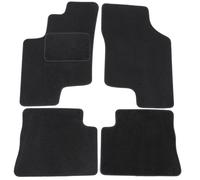 J&J Automotive | Alfombra de Suelo Negro Terciopelo a Medida para Getz 2002-2012, Ajuste preciso, Base Antideslizante, Reforzada en la Zona del Pedal