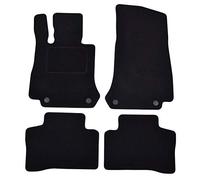 J&J Automotive | Alfombra de Suelo Negro Terciopelo a Medida para GLC X253 / C253 Desde 2016, Base Antideslizante, Reforzada en la Zona del Pedal