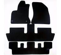 J&J Automotive - Alfombras de suelo de terciopelo negro para Citroen C4 Grand Picasso (4 piezas)