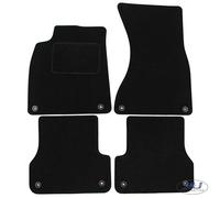J&J AUTOMOTIVE Alfombrillas de coche para Audi A6 C7 2011-Hasta Hoy (4 piezas), color negro