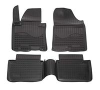 J&J AUTOMOTIVE Alfombrillas de Goma 3D compatibles con I30 2012-2017, Borde de 4 cm, para Todo Tipo de Clima, 4 Piezas