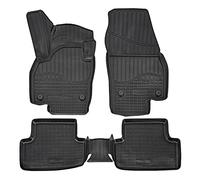 J&J AUTOMOTIVE Alfombrillas de Goma 3D compatibles con T-Cross a Partir de 2018, Ajuste Individual con Borde Alto Aprox. 4 - 5 cm, para Todas Las Condiciones climáticas, 4 Piezas