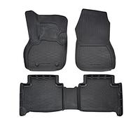 J&J AUTOMOTIVE Alfombrillas de Goma 3D compatibles con Zoe 2012 - 2019, Ajuste Individual con Borde Alto Aprox. 4 - 5 cm, para Todas Las Condiciones climáticas, 4 Piezas