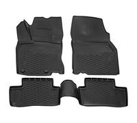 J&J AUTOMOTIVE | Alfombrillas de Goma 3D para Coche, compatibles con Kadjar a Partir de 2015, Ajuste Individual con Borde Alto Aprox. 4 - 5 cm, para Todo Clima, 4 Piezas