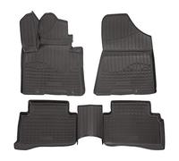 J&J AUTOMOTIVE | Alfombrillas de Goma 3D para Coche, compatibles con Tucson TL, TLE 2015-2020, Borde Aprox. 4 cm, para Todo Tipo de Clima, 4 Piezas