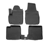 J&J Automotive | Alfombrillas de Goma TPE para Todo el año para Panda 2 2003-2012 Sistema de fijación de Borde Alto Negro Antideslizante para Todas Las Estaciones