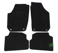 J&J AUTOMOTIVE | Alfombrillas de Terciopelo para Coche aptas para Fabia 2, 2007 - 2014, Ajuste preciso, Redondeado Inferior Antideslizante, Reforzado en la Zona del Pedal